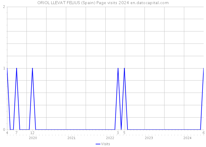 ORIOL LLEVAT FELIUS (Spain) Page visits 2024 