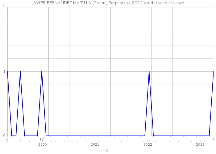 JAVIER FERNANDEZ MATILLA (Spain) Page visits 2024 