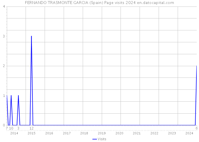 FERNANDO TRASMONTE GARCIA (Spain) Page visits 2024 