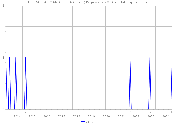 TIERRAS LAS MARJALES SA (Spain) Page visits 2024 