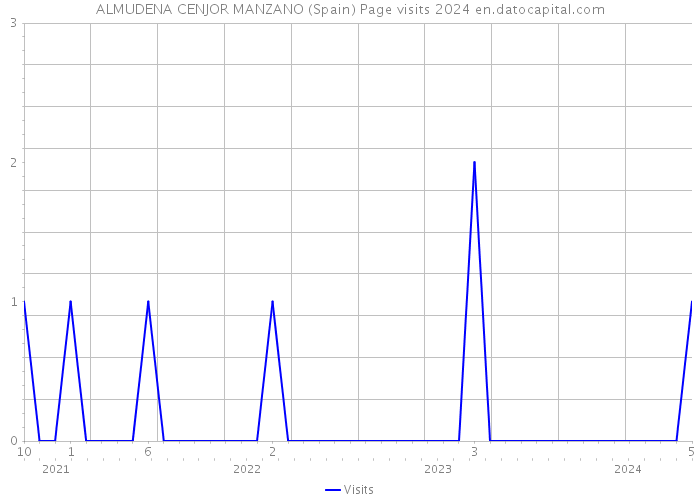 ALMUDENA CENJOR MANZANO (Spain) Page visits 2024 