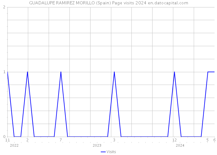 GUADALUPE RAMIREZ MORILLO (Spain) Page visits 2024 