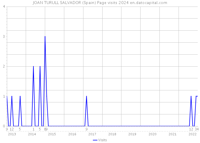 JOAN TURULL SALVADOR (Spain) Page visits 2024 