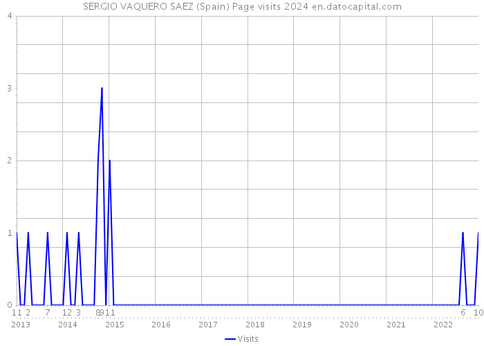 SERGIO VAQUERO SAEZ (Spain) Page visits 2024 