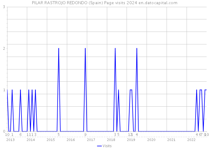 PILAR RASTROJO REDONDO (Spain) Page visits 2024 