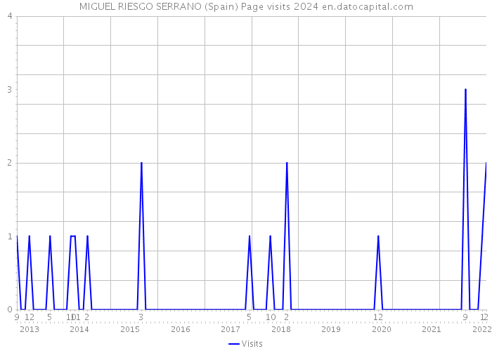 MIGUEL RIESGO SERRANO (Spain) Page visits 2024 