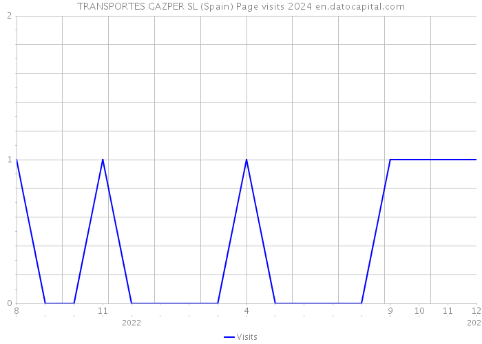 TRANSPORTES GAZPER SL (Spain) Page visits 2024 