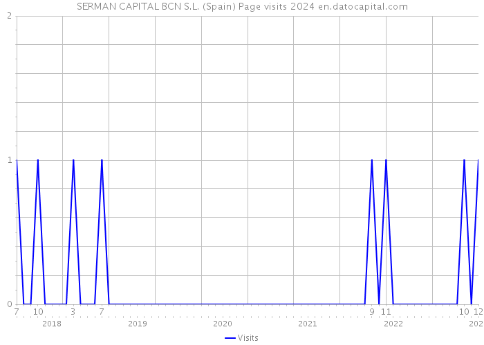 SERMAN CAPITAL BCN S.L. (Spain) Page visits 2024 