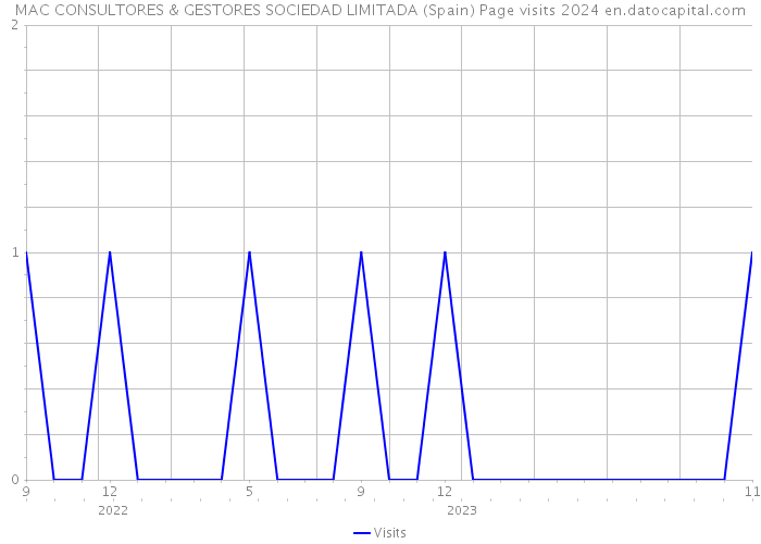 MAC CONSULTORES & GESTORES SOCIEDAD LIMITADA (Spain) Page visits 2024 