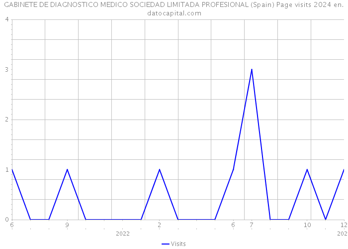 GABINETE DE DIAGNOSTICO MEDICO SOCIEDAD LIMITADA PROFESIONAL (Spain) Page visits 2024 