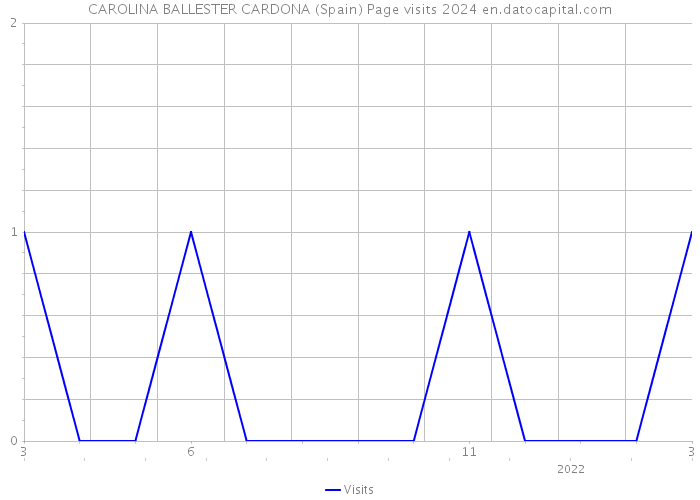 CAROLINA BALLESTER CARDONA (Spain) Page visits 2024 