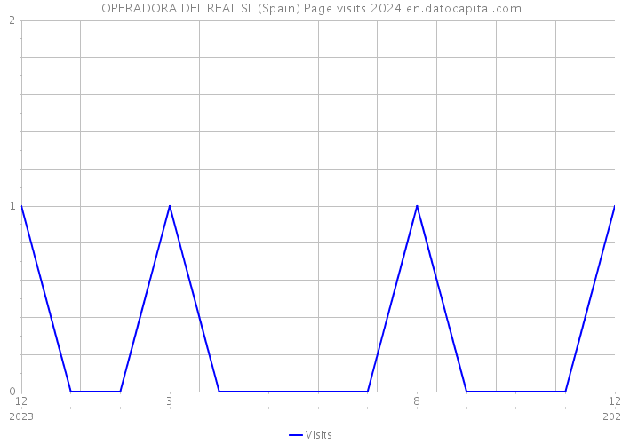 OPERADORA DEL REAL SL (Spain) Page visits 2024 