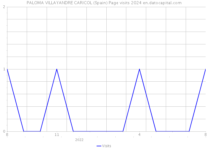 PALOMA VILLAYANDRE CARICOL (Spain) Page visits 2024 