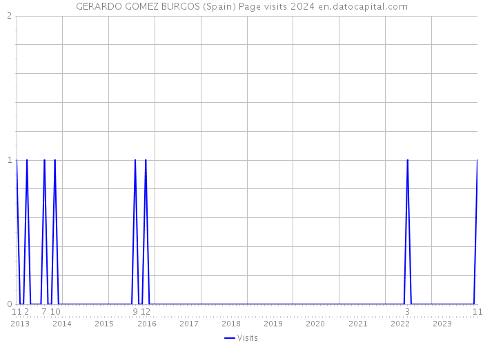 GERARDO GOMEZ BURGOS (Spain) Page visits 2024 