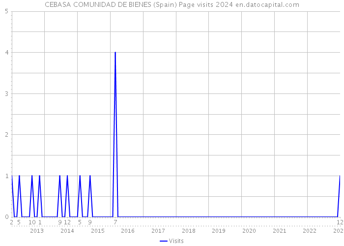CEBASA COMUNIDAD DE BIENES (Spain) Page visits 2024 