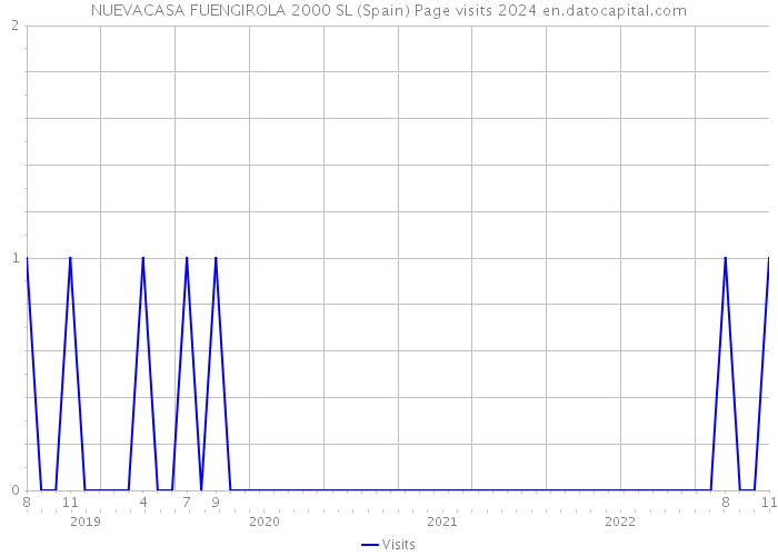 NUEVACASA FUENGIROLA 2000 SL (Spain) Page visits 2024 