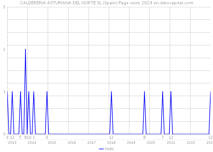 CALDERERIA ASTURIANA DEL NORTE SL (Spain) Page visits 2024 