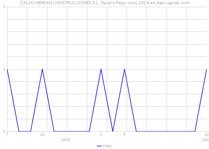 CALVO HERRAN CONSTRUCCIONES S.L. (Spain) Page visits 2024 