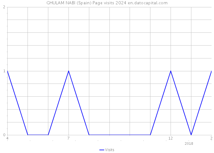 GHULAM NABI (Spain) Page visits 2024 