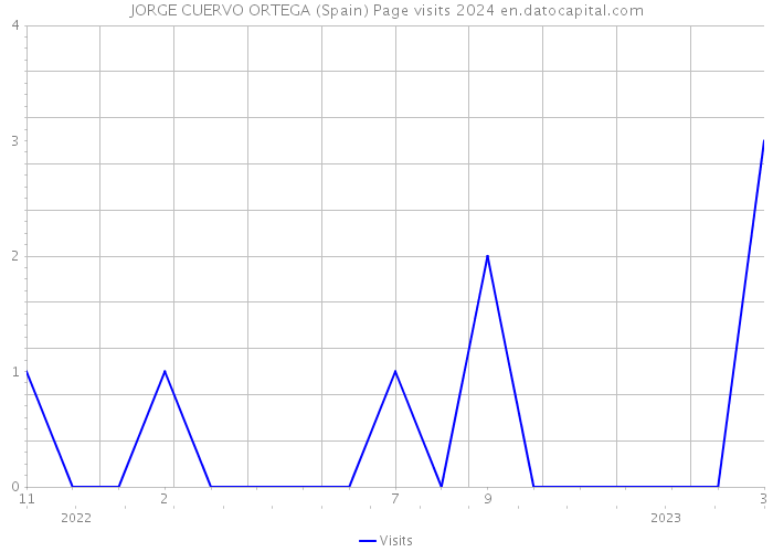 JORGE CUERVO ORTEGA (Spain) Page visits 2024 
