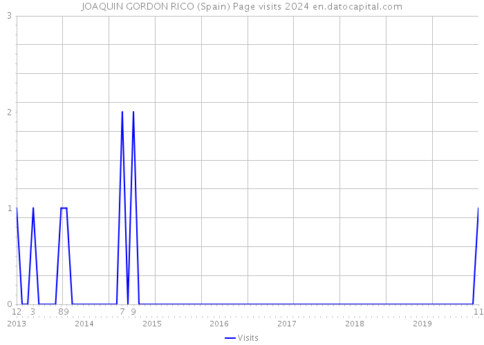JOAQUIN GORDON RICO (Spain) Page visits 2024 