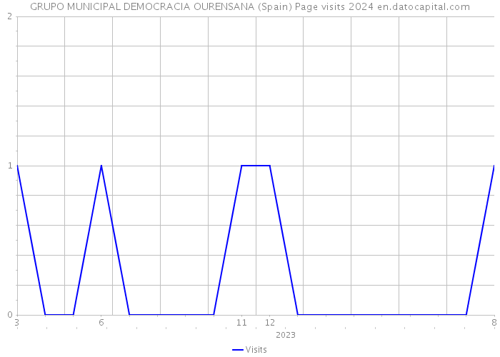 GRUPO MUNICIPAL DEMOCRACIA OURENSANA (Spain) Page visits 2024 