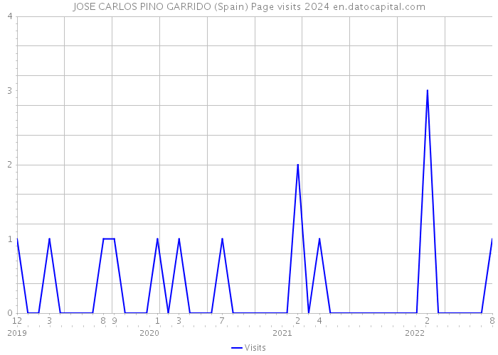 JOSE CARLOS PINO GARRIDO (Spain) Page visits 2024 