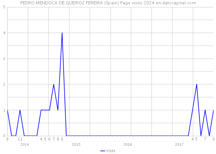 PEDRO MENDOCA DE QUEIROZ PEREIRA (Spain) Page visits 2024 