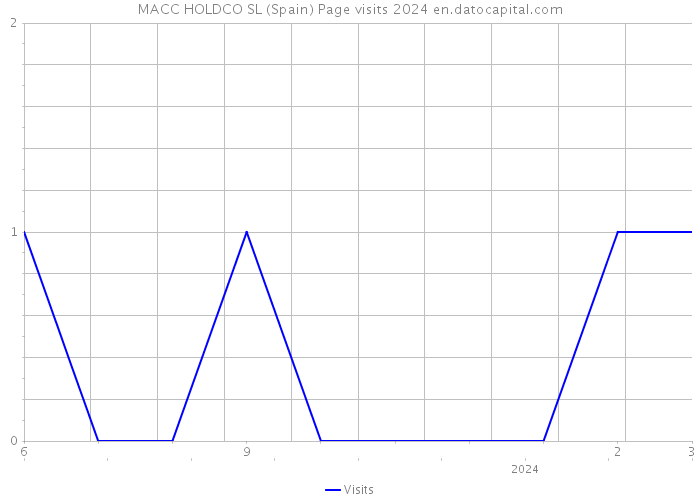 MACC HOLDCO SL (Spain) Page visits 2024 