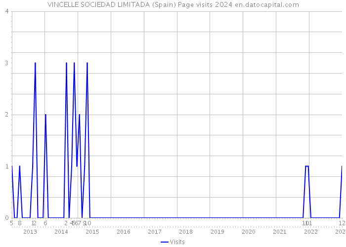 VINCELLE SOCIEDAD LIMITADA (Spain) Page visits 2024 