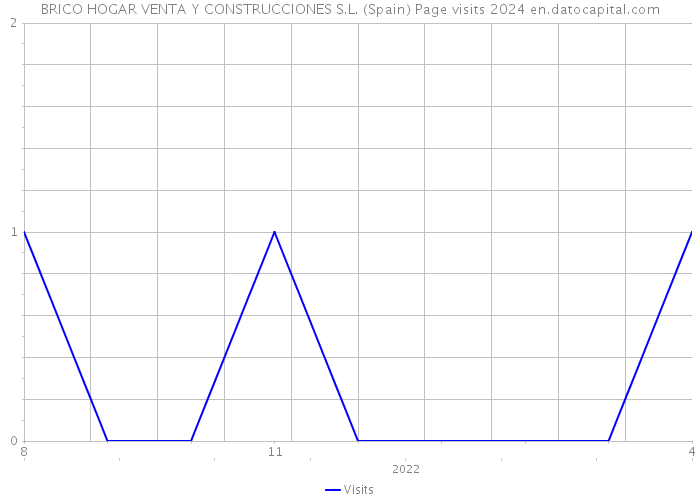 BRICO HOGAR VENTA Y CONSTRUCCIONES S.L. (Spain) Page visits 2024 