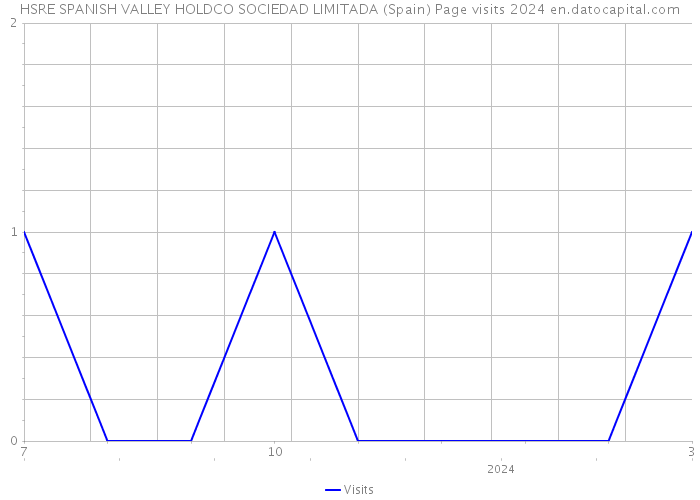 HSRE SPANISH VALLEY HOLDCO SOCIEDAD LIMITADA (Spain) Page visits 2024 