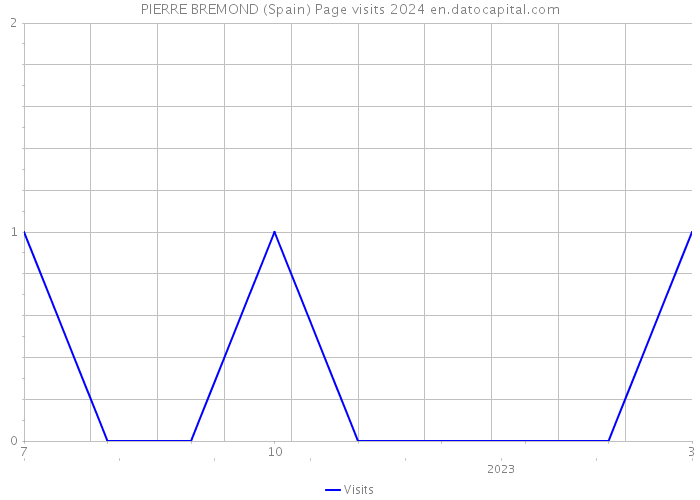 PIERRE BREMOND (Spain) Page visits 2024 