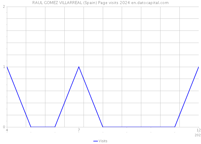 RAUL GOMEZ VILLARREAL (Spain) Page visits 2024 