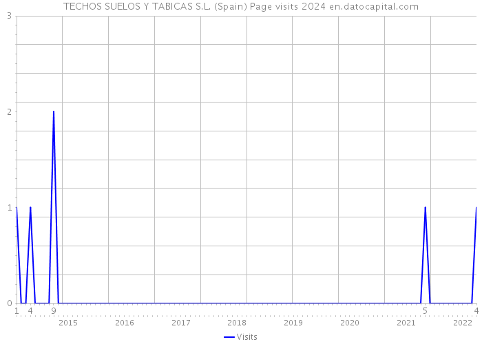 TECHOS SUELOS Y TABICAS S.L. (Spain) Page visits 2024 