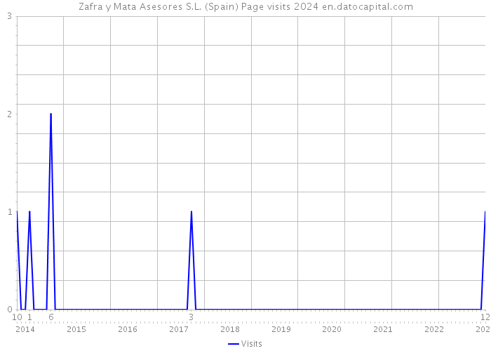 Zafra y Mata Asesores S.L. (Spain) Page visits 2024 