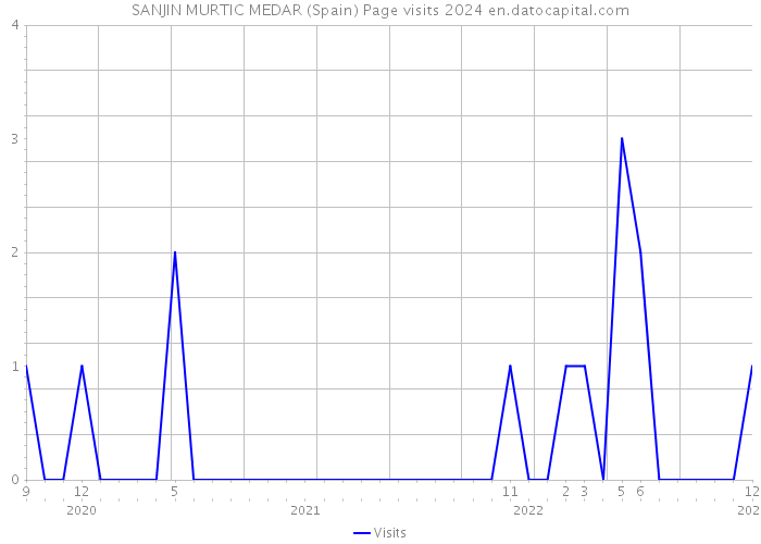 SANJIN MURTIC MEDAR (Spain) Page visits 2024 