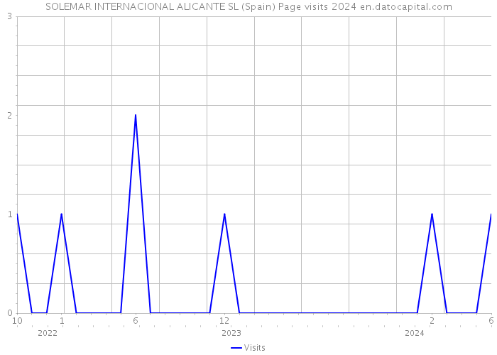 SOLEMAR INTERNACIONAL ALICANTE SL (Spain) Page visits 2024 