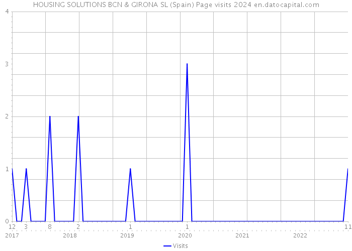 HOUSING SOLUTIONS BCN & GIRONA SL (Spain) Page visits 2024 