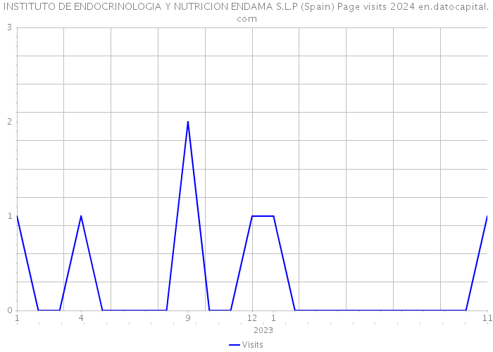 INSTITUTO DE ENDOCRINOLOGIA Y NUTRICION ENDAMA S.L.P (Spain) Page visits 2024 