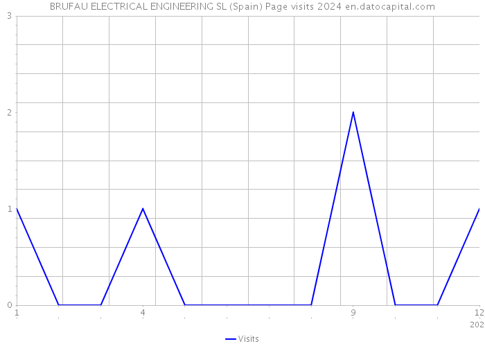 BRUFAU ELECTRICAL ENGINEERING SL (Spain) Page visits 2024 