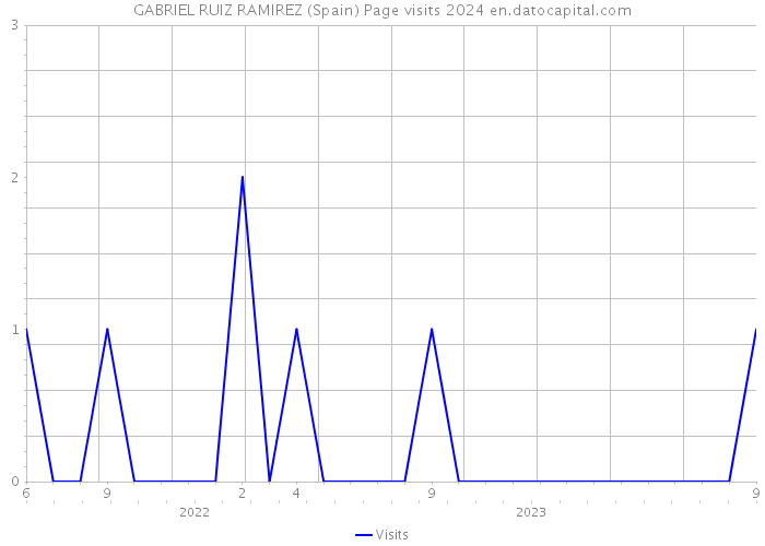GABRIEL RUIZ RAMIREZ (Spain) Page visits 2024 