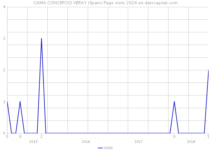 CAMA CONCEPCIO VERAY (Spain) Page visits 2024 