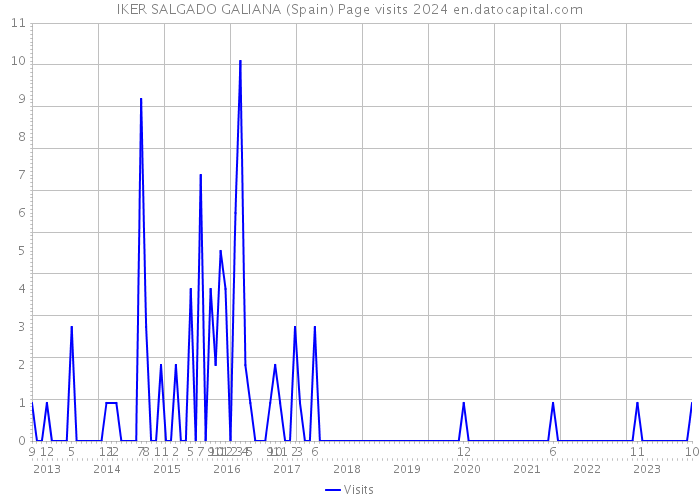 IKER SALGADO GALIANA (Spain) Page visits 2024 