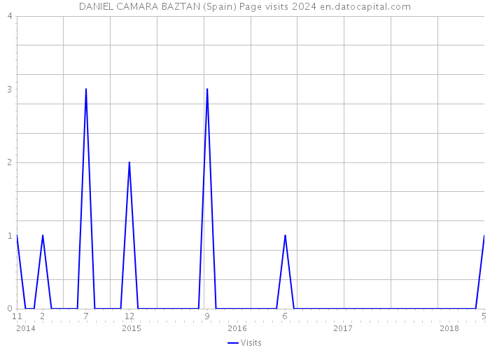 DANIEL CAMARA BAZTAN (Spain) Page visits 2024 