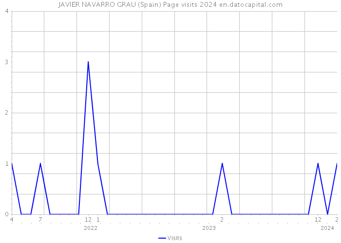 JAVIER NAVARRO GRAU (Spain) Page visits 2024 