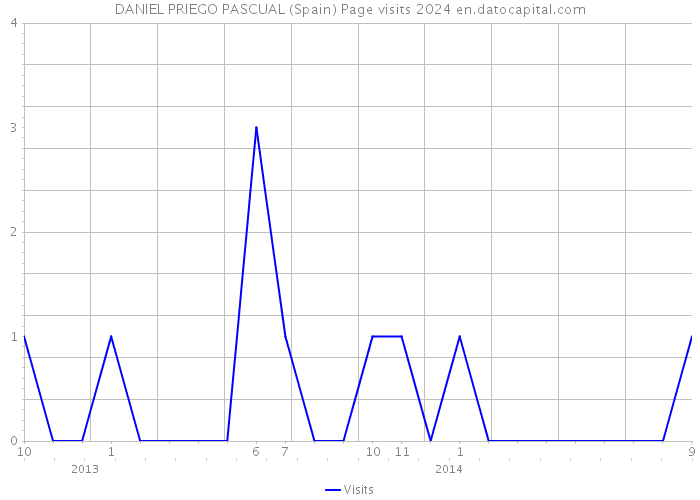 DANIEL PRIEGO PASCUAL (Spain) Page visits 2024 