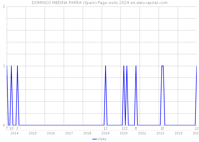 DOMINGO MEDINA PARRA (Spain) Page visits 2024 