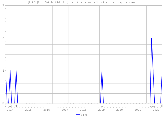 JUAN JOSE SANZ YAGUE (Spain) Page visits 2024 