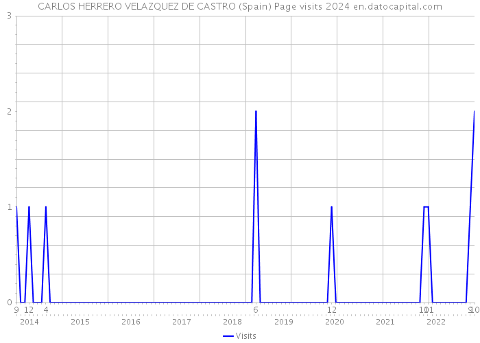 CARLOS HERRERO VELAZQUEZ DE CASTRO (Spain) Page visits 2024 